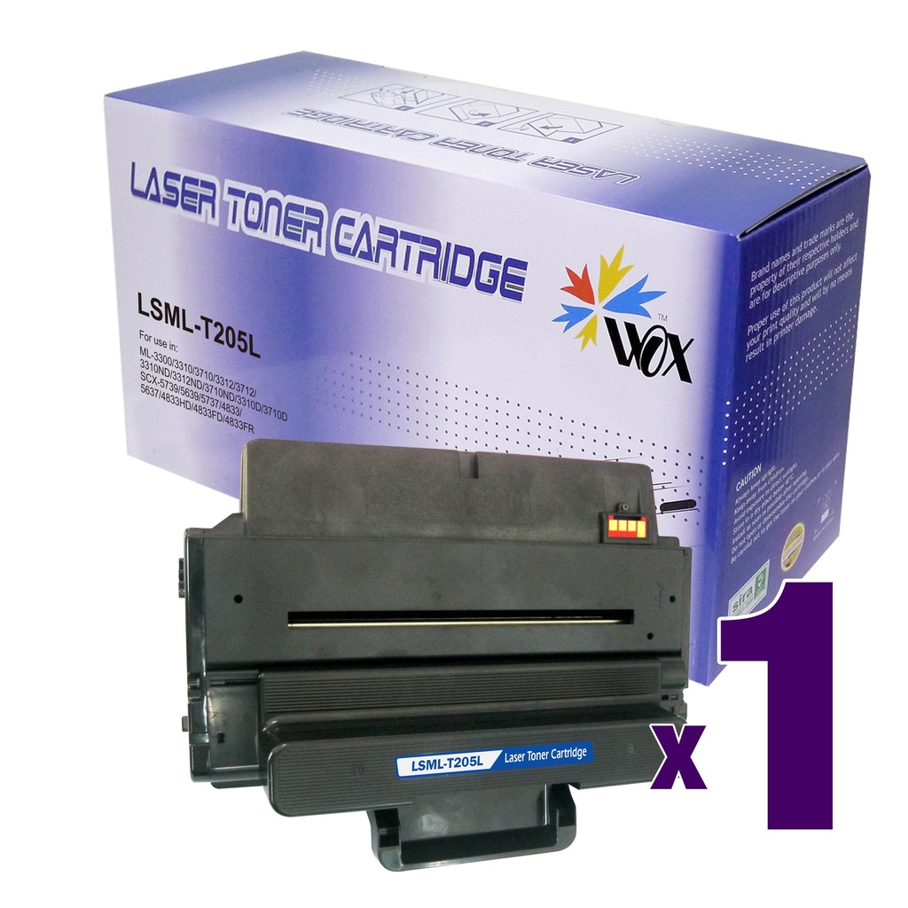 Cartus toner Samsung ML 3300,ML 3310,ML 3710,ML 3312,ML 3712,ML 3310ND,ML 3312ND,ML 3710ND,ML 3310D,ML 3710D,ML 3710DW,ML 3712ND,ML 3712DW,SCX 5739,SCX 5639,SCX 5737,SCX 4833,SCX 5637,SCX 4833HD,SCX 4833FD,SCX 4833FR,SCX 4835FR,SCX 5637HR,SCX 5637FR MLT-D205L5k Black Compatibil Rainbow