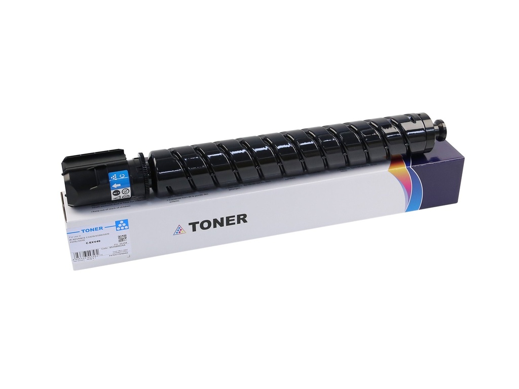 Cartus toner Canon IRA C3320, IRA C3320L, IRA C3320i, IRA C3325i, IRA C3330i, IRA C3520i, IRA C3525i, IRA C3530i, IRA C3520i II, IRA C3525i C-EXV49 8525B002AA C-EXV49C, CET141511, CPP Cyan Toner Cartridge 19K 463g Compatibil CET