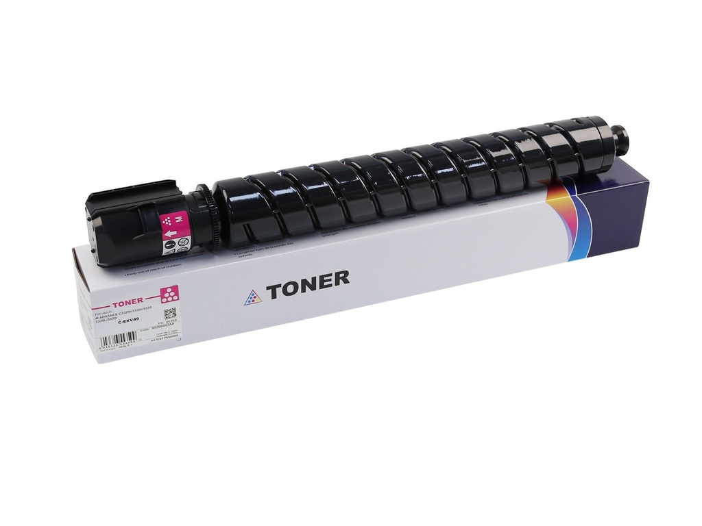Cartus toner Canon IRA C3320, IRA C3320L, IRA C3320i, IRA C3325i, IRA C3330i, IRA C3520i, IRA C3525i, IRA C3530i, IRA C3520i II, IRA C3525i C-EXV49 8526B002AA C-EXV49 CPP Magenta Toner Cartridge 19K 463g , CET141512U, Compatibil CET