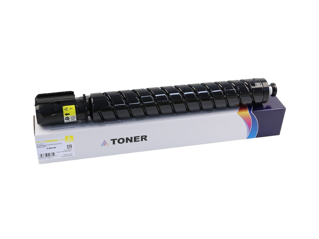 Cartus toner Canon IRA C3320, IRA C3320L, IRA C3320i, IRA C3325i, IRA C3330i, IRA C3520i, IRA C3525i, IRA C3530i, IRA C3520i II, IRA C3525i C-EXV49 8527B002AA C-EXV49Y CPP Yellow Toner Cartridge 19K 463g, CET141513U,  Compatibil CET