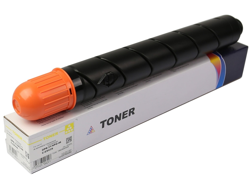 Cartus toner Canon IRA C5030, IRA C5035, IRA C5235, IRA C5240 C-EXV29 2802B003AA GPR-31, NPG-46, C-EXV29Y CPP Yellow Toner Cartridge 27K 484g/Pc Compatibil CET