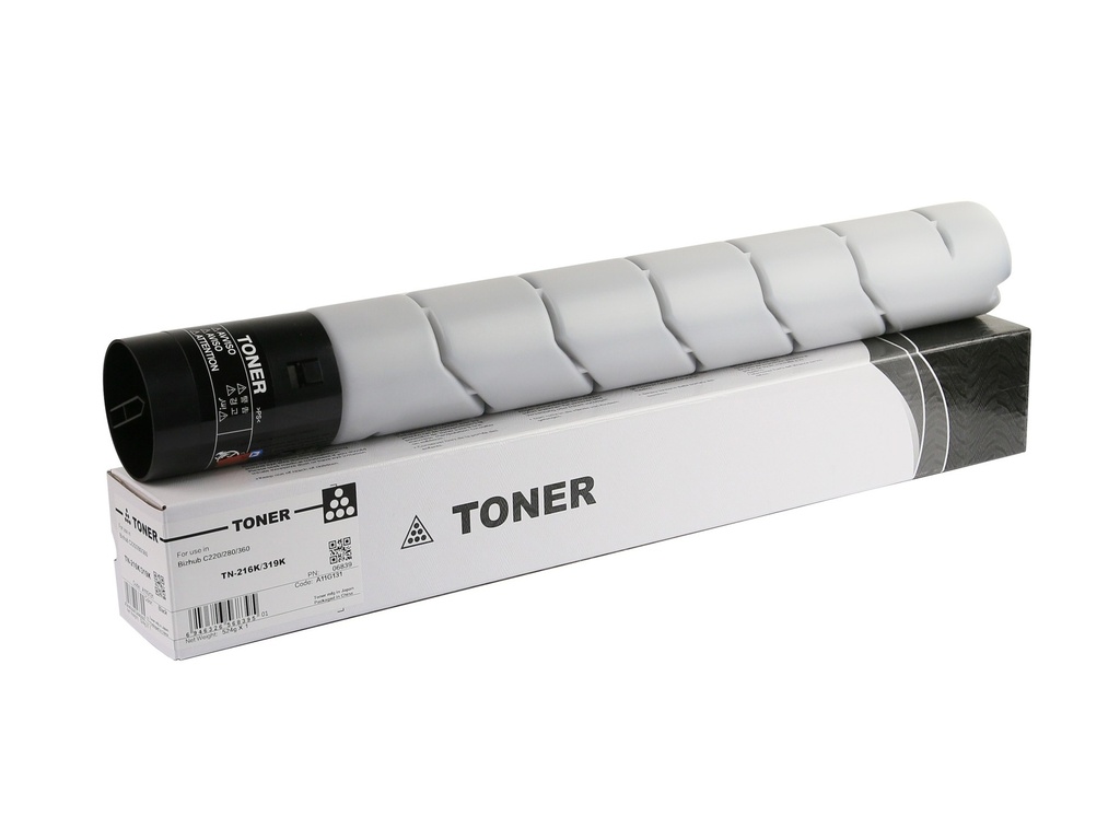 Cartus toner Minolta Bizhub C 220, Bizhub C 280, Bizhub C 360 TN216, TN319 A11G131, A11G130 TN216K/319K Toner Cartridge 29K 524g Black Compatibil CET