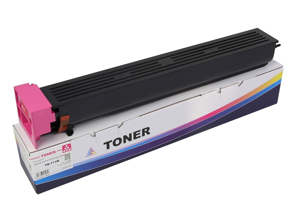 Cartus toner Minolta Bizhub C654, Bizhub C754, Bizhub C654e, Bizhub C754e A3VU330 TN711M Toner Cartridge 31.5K 535g Magenta Compatibil CET