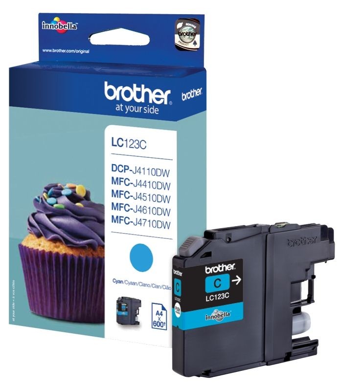 Cartus cerneala Brother MFC J4510DW LC123 LC123C Cyan Original