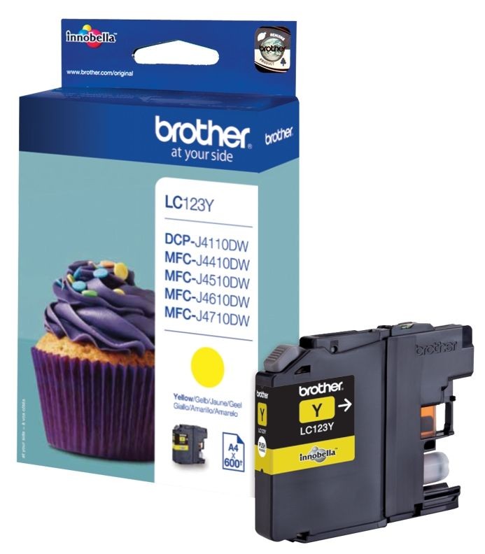 Cartus cerneala Brother MFC J4510DW LC123 LC123Y Yellow Original
