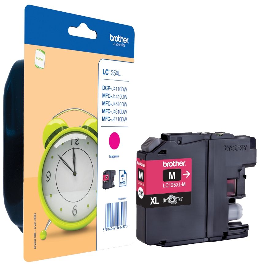 Cartus cerneala Brother MFC J4510DW LC125XL LC125XLM Magenta Original