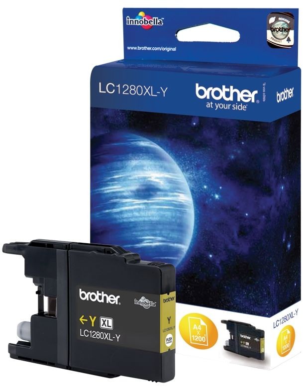 Cartus cerneala Brother MFC J6910DW, LC1280XLY Yellow Original