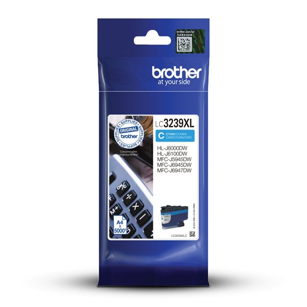 Cartus cerneala Brother HL J6000DW, HL J6100DW, MFC J6945DW, MFC J6947DW LC3239XL LC3239XLC 5k Cyan Original
