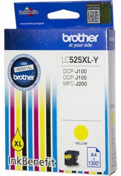 Cartus cerneala Brother DCP J 105, MFC J 200, DCP J 100 LC525XL LC525XLY Yellow Original