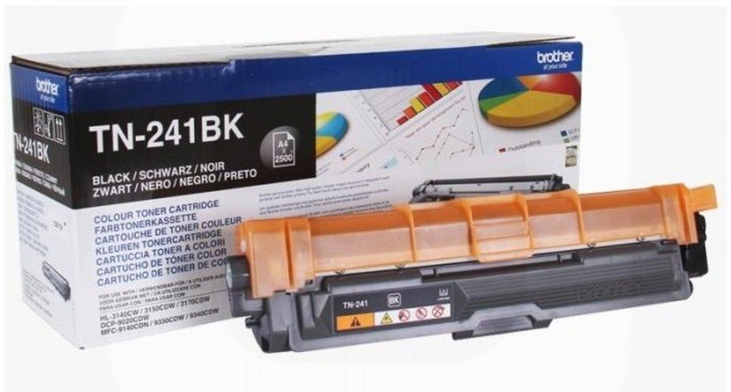 Cartus toner Brother HL 3140, MFC 9340 CDW, MFC 9140 CDN, HL 3150 CDW, HL 3140 CW, DCP 9020 CDW, MFC 9330 CDW, HL 3170, HL 3150 TN241K Black Original