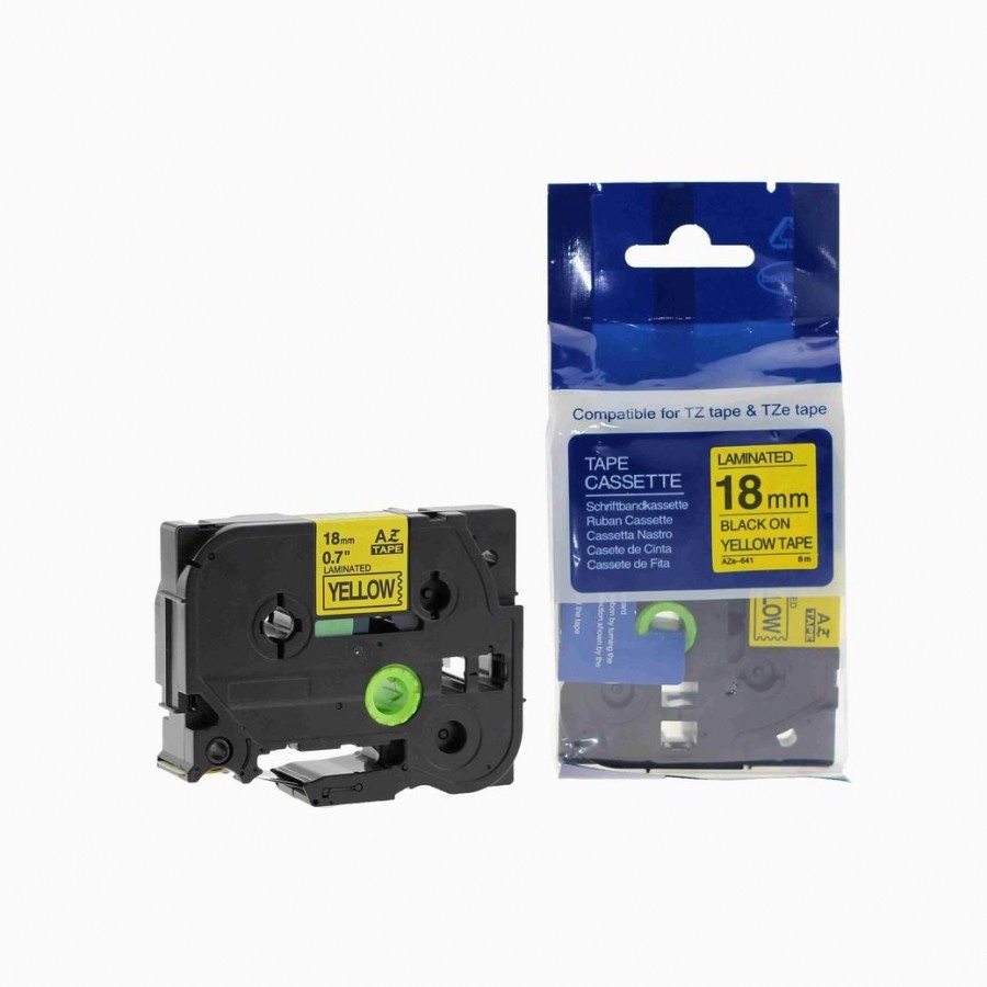 TZE641 Tape 18mm Black on Yellow Original