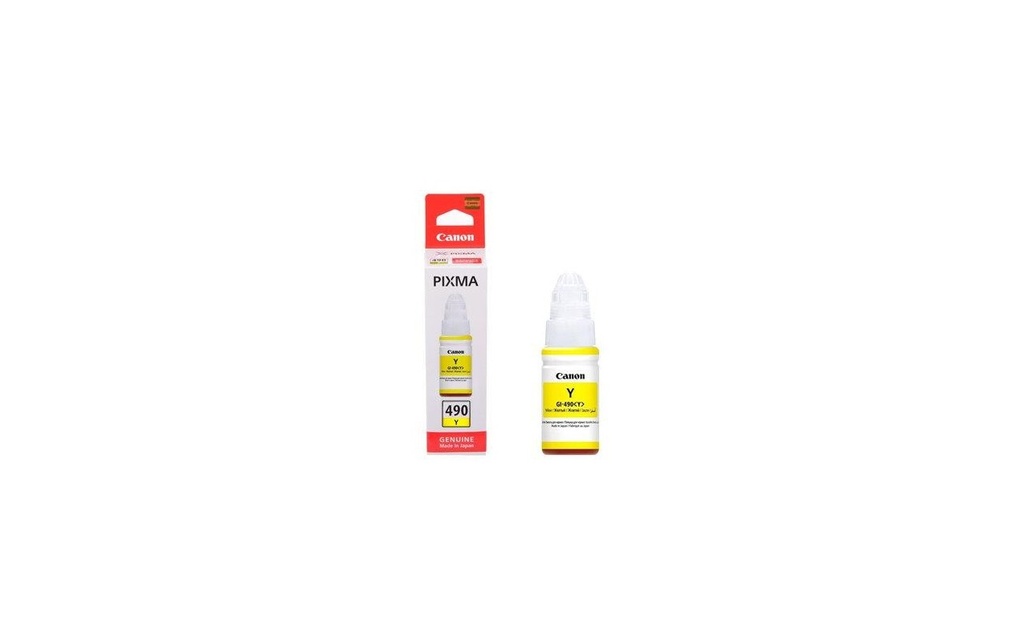 Cerneala Canon GI 490, G 2400, G 1400, G 3400 GI-490 0666C001AA, GI-490Y Yellow Original