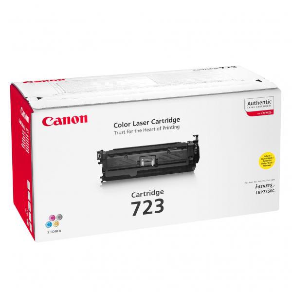 Cartus toner Canon LBP 7750CDN CRG-723Y, 2641B002BA Yellow Original