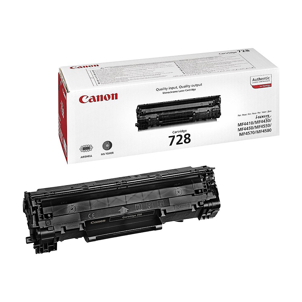 Cartus toner Canon MF 4870 DN, i-SENSYS MF 4430, Fax L 150, MF 4550, Fax L 410, MF 4580 DN, MF 4780 W, i-SENSYS MF 4410, MF 4890 DW, MF 4450, FAX L 170, MF 4570 DN, MF 4750, CRG-728, Black, Original