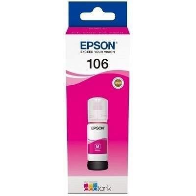 Cartus cerneala Epson 106 L7160 CISS 70ML C13T00R340 Ink Cartridges, 106, Ink Bottle, 1 x 70.0 ml  Magenta Original