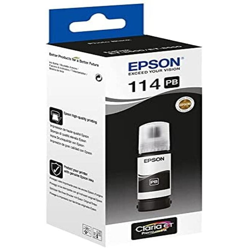 Cartus cerneala Epson 115 L8160, L8180 C13T07C14A Ink Cartridges, 115, Ink Bottle, 1 x 70.0 ml Black Original