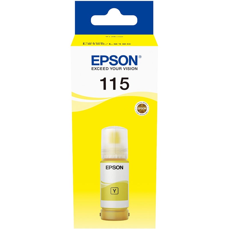 Cartus cerneala Epson 115 L8160, L8180 C13T07D44A Ink Cartridges, 115, Ink Bottle, 1 x 70.0 ml Yellow Original