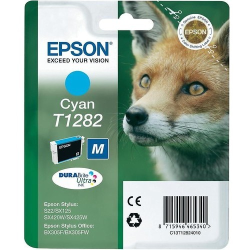 Cartus cerneala Epson S22, SX 125, SX 130, SX 230, SX 235, SX 420, SX 425, SX 445 C13T12824011 Cyan Original