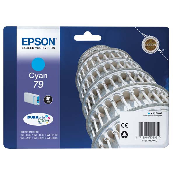 Cartus cerneala Epson WF 5110 DW, WF 5190 DW, WF 5620 DWF, WF 690 DWF C13T79124010 Cyan Original
