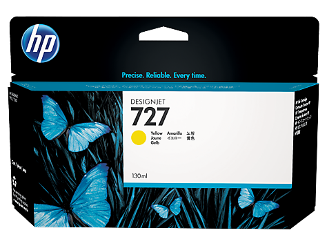 Cartus cerneala HP DJ T 1500 A1, DJ T 2500 E-MFP, DJ T 920 A1, DJ T 1500 PS A1, DJ T 2500 PS E-MFP, DJ T 920 PS A1 NR.727 NR.727 B3P21A Yellow Original