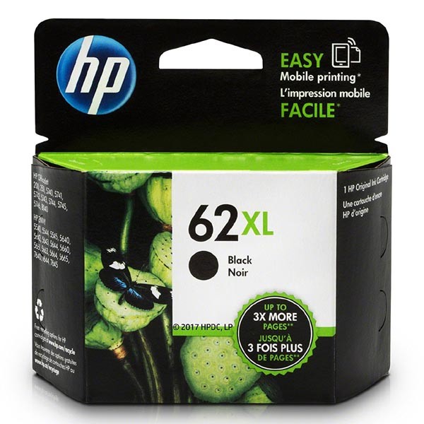 Cartus cerneala HP ENVY 5548, ENVY 5640, ENVY 5646, ENVY 7640, OJ 200, OJ 5740 E-ALL-IN-ONE, OJ 5742 E-ALL-IN-ONE NR.62XL Black Original