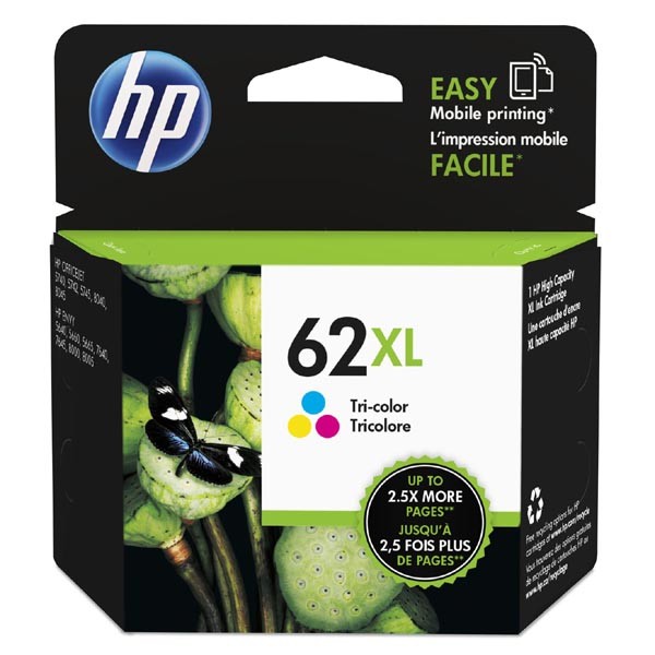 Cartus cerneala Tri-Colour HP ENVY 5548, ENVY 5640, ENVY 5646, ENVY 7640, OJ 200, OJ 5740 E-ALL-IN-ONE, OJ 5742 E-ALL-IN-ONE NR.62XL Cyan/Magenta/Yellow Original