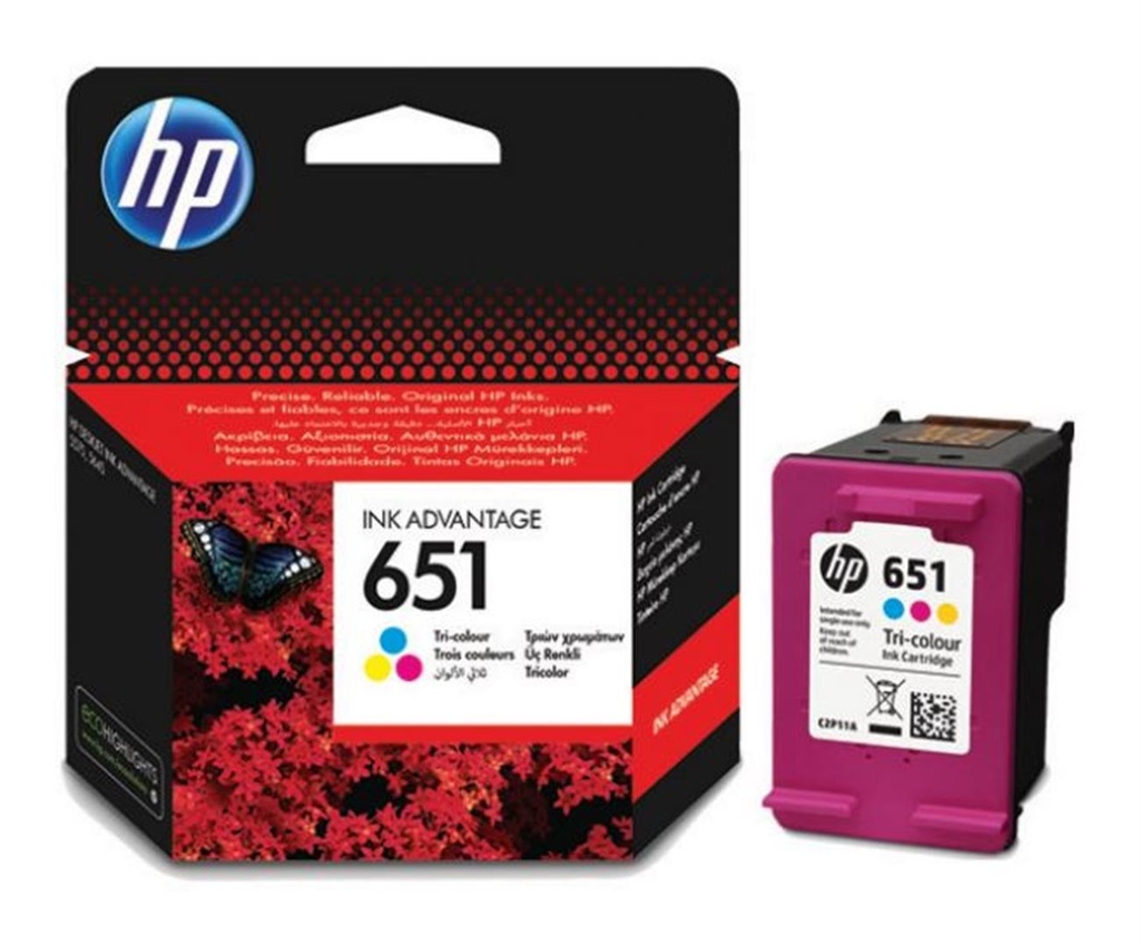 Cartus cerneala Tri-Colour HP DESKJET 5575 NR.651 Cyan/Magenta/Yellow Original