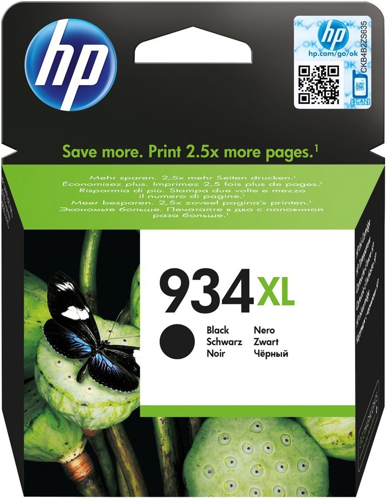 Cartus cerneala High Yield HP OJ 6812 ALL-IN-ONE, OJ 6815 ALL-IN-ONE, OJ PRO 6230, OJ PRO 6830, OJ PRO 6830 ALL-IN-ONE, OJ PRO 6835 ALL-IN-ONE NR.934XL Black Original
