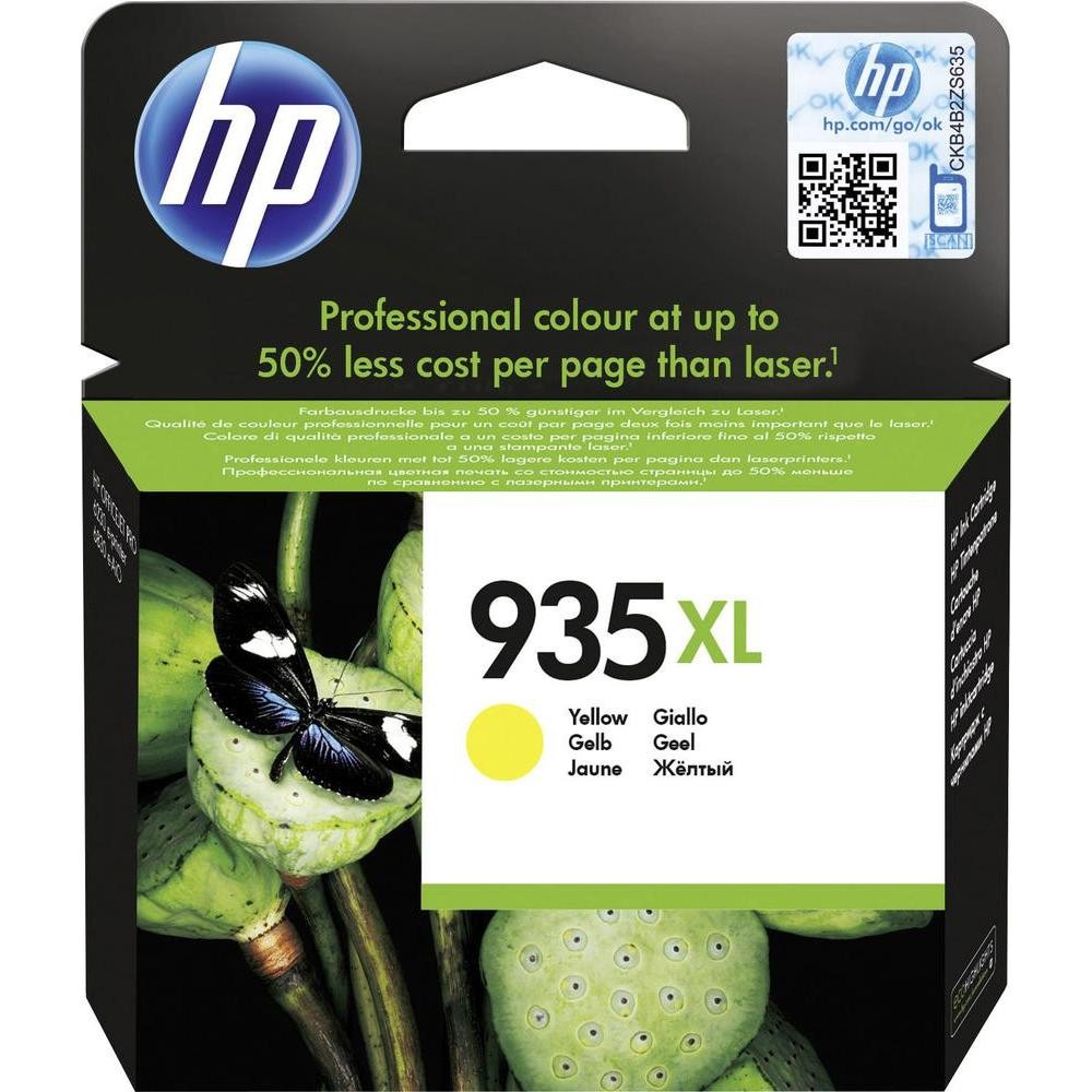 Cartus cerneala High Yield HP OJ 6812 ALL-IN-ONE, OJ 6815 ALL-IN-ONE, OJ PRO 6230, OJ PRO 6830, OJ PRO 6830 ALL-IN-ONE, OJ PRO 6835 ALL-IN-ONE NR.935XL NR.935XL C2P26AE Yellow Original