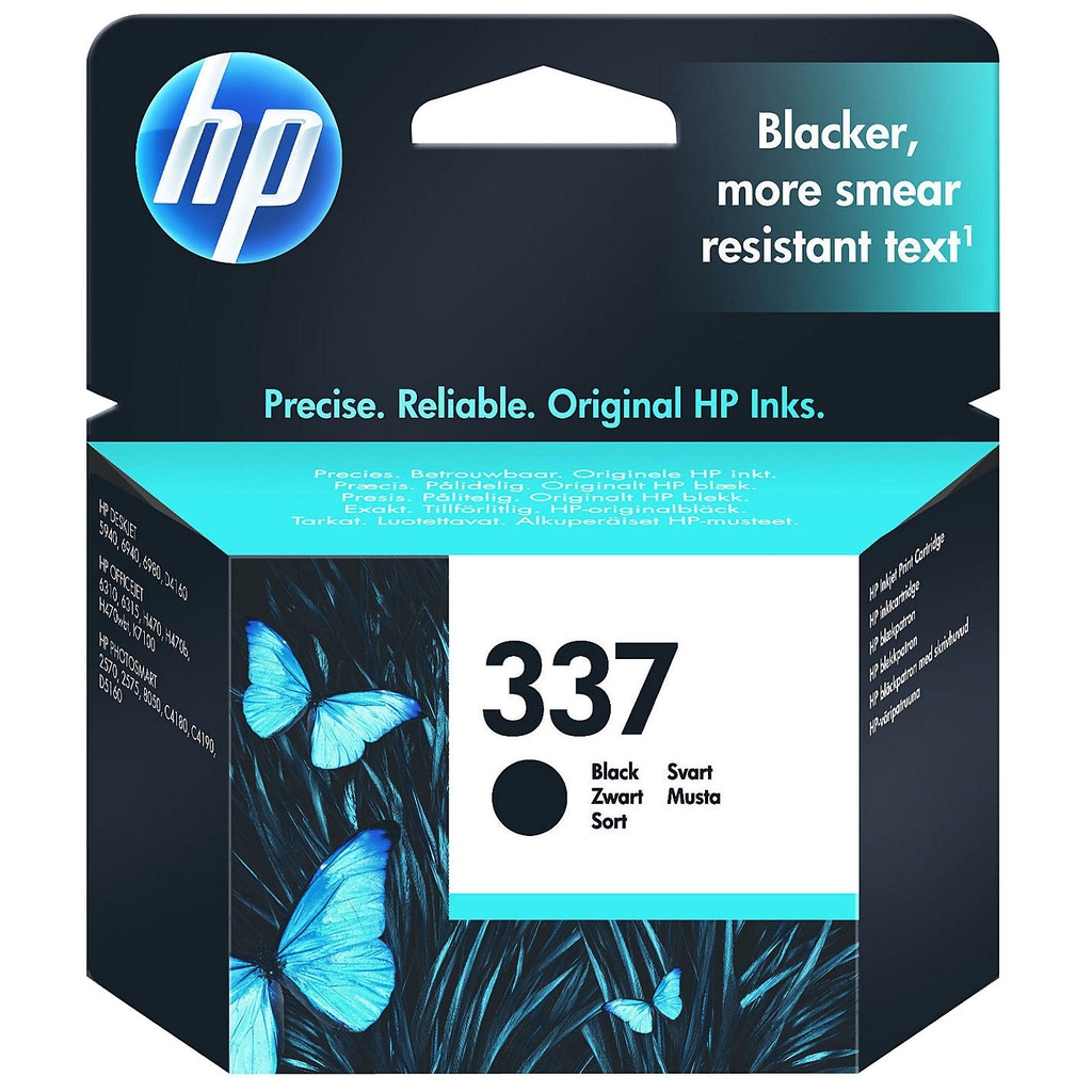 Cartus cerneala HP PS D 5160, PS 2575, OJ 6310, PS 8750, OJ H 470, PS C 4180, DJ 6940, PS D 5156, PS 2570, OJ 6300, PS 8050, OJ 6315, PS C 4100, DJ 5940, OJ K 7100, PS C 4190, DJ 6980 NR.337 11ml Black Original