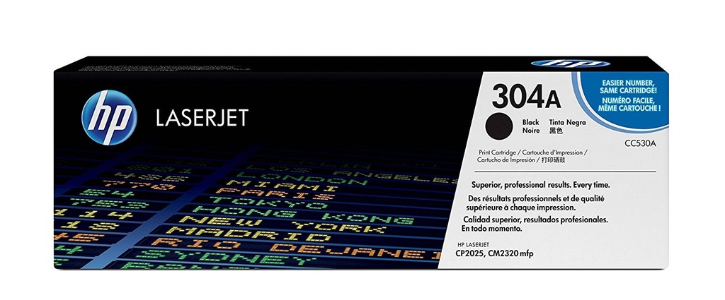 Cartus toner HP Color LJ CP2025, Color LJ CM2320, Color LJ CP2020, NR.304A, HP 304A, 3.5k, Black, Original