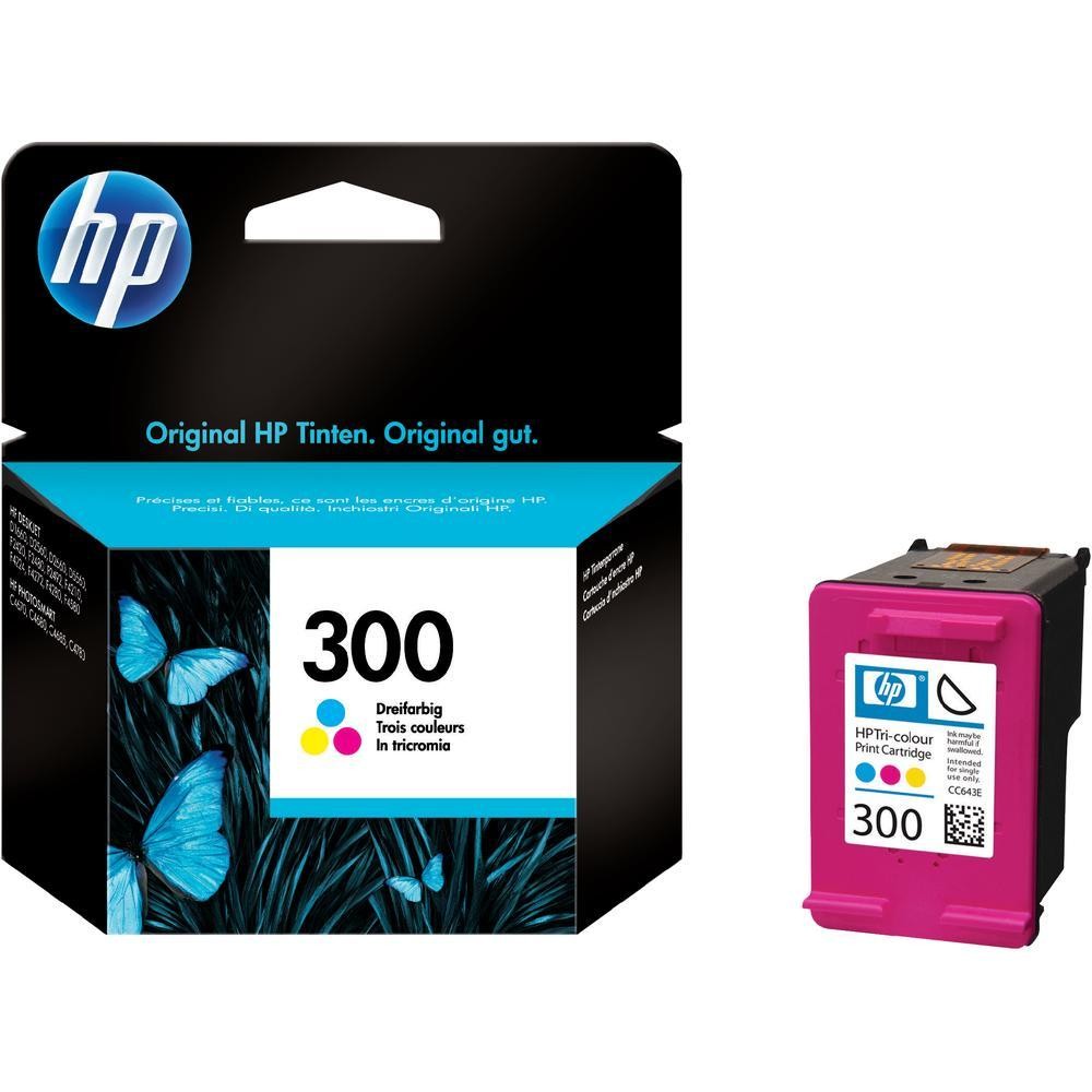 Cartus cerneala Tri-Colour HP DJ F 4280, DJ 4200, DJ 5560, DJ 2560, DJ F 4283, DJ F 4224, DJ F 2480, DJ 2660, DJ 1660 NR.300 Cyan/Magenta/Yellow Original