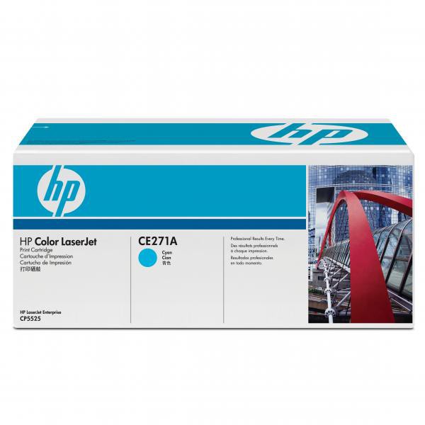 Cartus toner HP Color LJ CP5525, NR.650A, HP 650A, CE271A, 15k, Cyan, Original