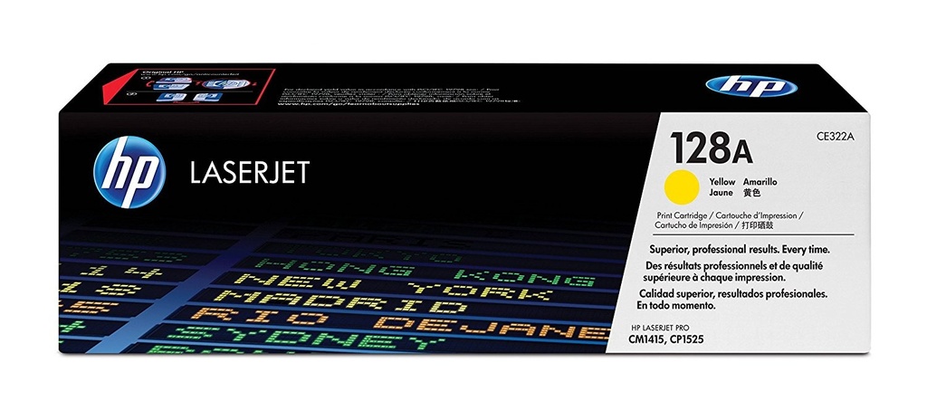 Cartus toner HP LJ Pro CM 1415, Color LJ CP 1520, Color LJ CP 1525 NR.128A NR.128A CE322A 1.3k Yellow Original