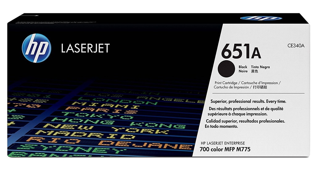 Cartus toner HP LaserJet MFP M775FM, M775ZM, M775DN, M775F, M775Z, M775Z+, NR.651 13.5k Black Original