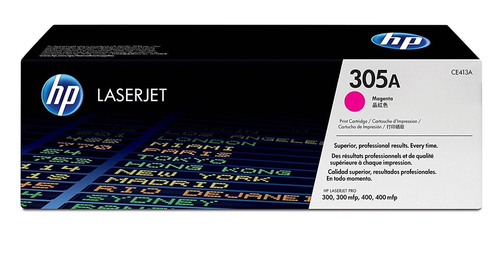 Cartus toner HP LJ Pro 300 color M375, LJ Pro 400 color M451, LJ PRO 400 M 475, LJ Pro 300 color M351, NR.305A, 2.6k, NR.305A, CE413A, 2.6k, Magenta, Original