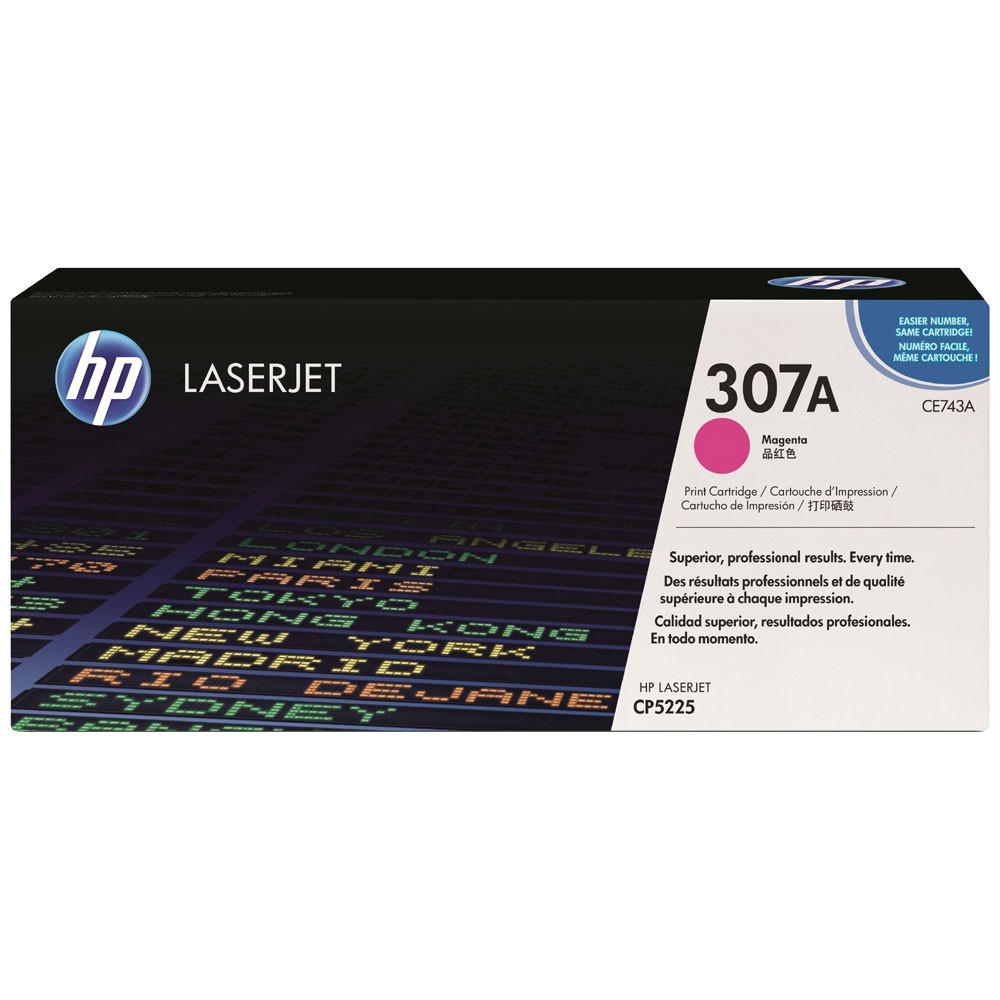 Cartus toner HP COLOR LJ CP 5225, COLOR LJ CP 5225DN, COLOR LJ CP 5225N, NR.307A, HP 307A, CE743A, 7.3k, Magenta, Original