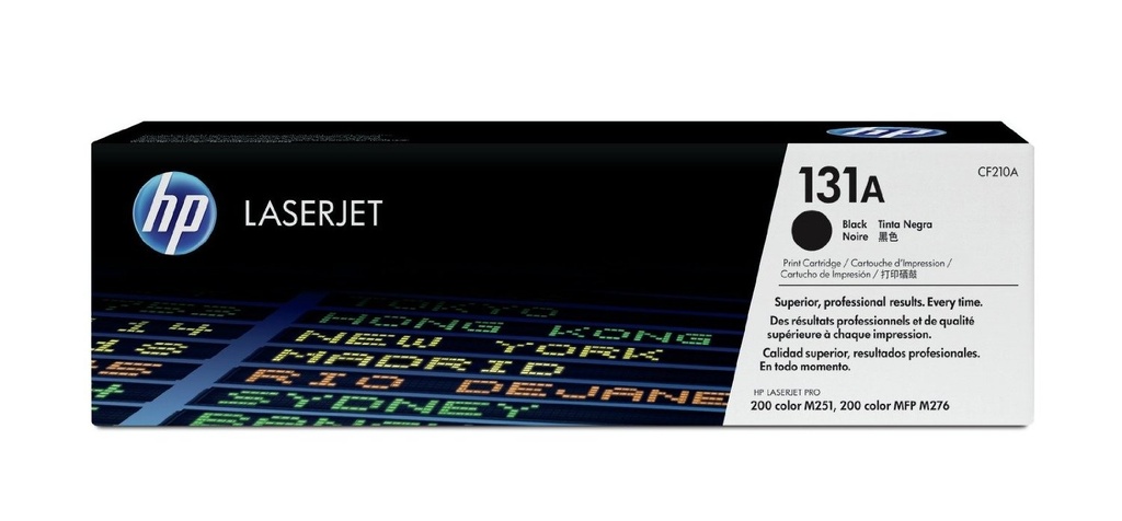 Cartus toner HP LJ Pro 200 color MFP M276, LJ Pro 300 color M351, LJ Pro 200 color M251 NR.131A NR.131A CF210A 1.6k Black Original