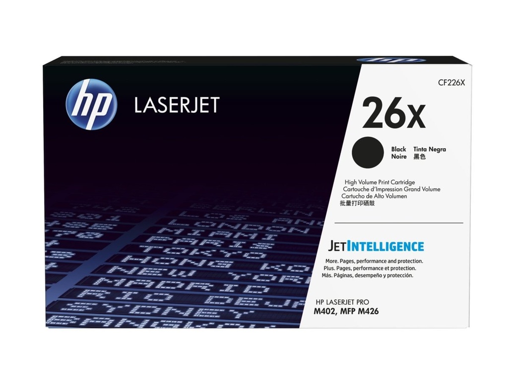 Cartus toner HP 26X, HC HP LJ PRO M 402 D, M 402D, NR. 26X, 9k, Black, Original