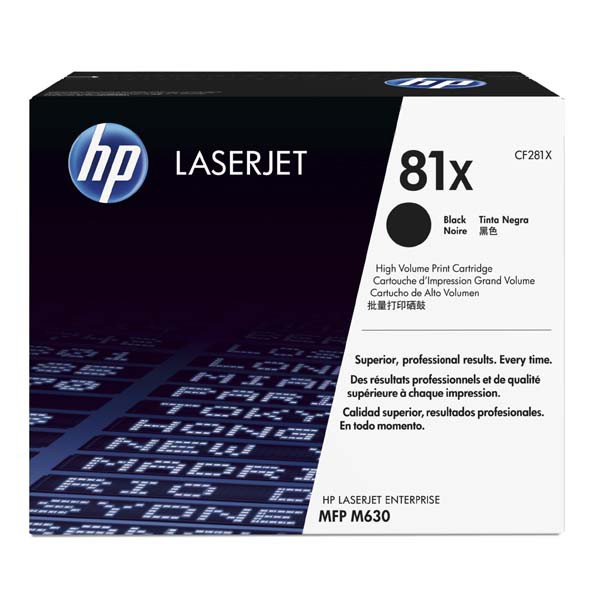 Cartus toner HP LJ MFP M630DN, MFP M630F NR.81A 10.5k NR.81A CF281JC 10.5k Black Original