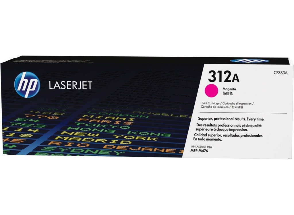 Cartus toner HP Color LJ Pro MFP M476NW, Color LJ Pro MFP M476DN, Color LJ Pro MFP M476DW, NR.312A, HP 312A, CF383A, 2.7k, Magenta, Original