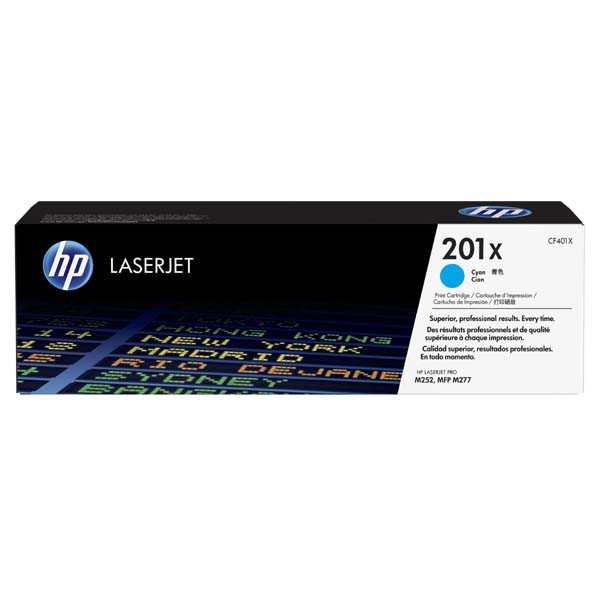 Cartus toner HC HP LJ PRO M252N, NR.201X, HP 201X, 2.3k, NR.201X, CF401X, 2.3k, Cyan, Original