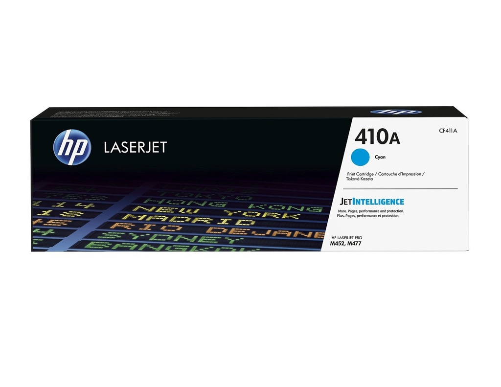 Cartus toner HP Laserjet Pro M377DW, M452DN, M452NW, M477FDN, M477FDW, M477FNW,NR.410A CF411A 2.3k Cyan Original
