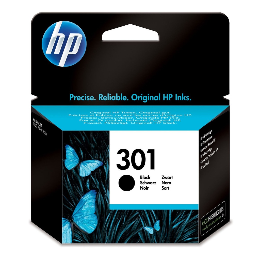 Cartus cerneala HP DJ 3050 A AIO, DJ 2054 A, DJ 1050 AIO, DJ 3054 A AIO, DJ 3000, DJ 1510 AIO, DJ 2050 NR.301 Black Original
