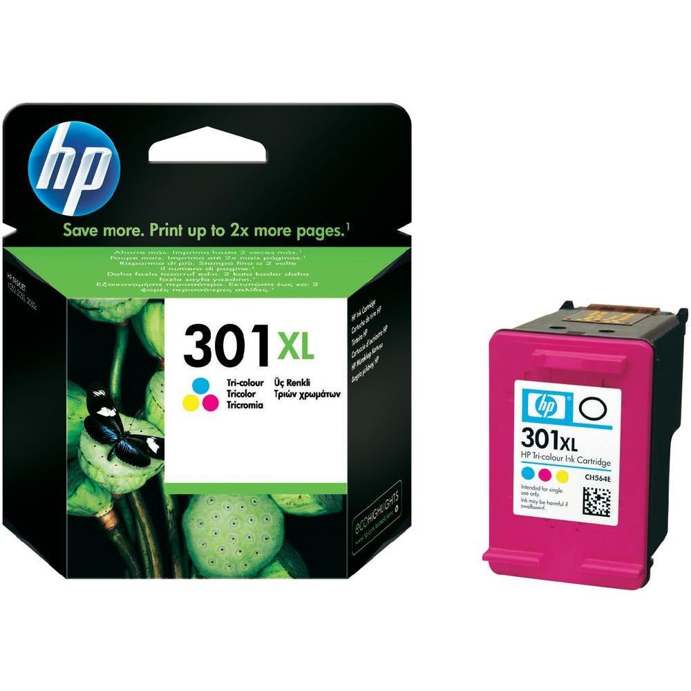 Cartus cerneala Tri-Colour HP DJ 2050, DJ 3050 A AIO, DJ 2054 A, DJ 1050 AIO, DJ 3054 A AIO, DJ 3000, DJ 1510 AIO NR.301XL Cyan/Magenta/Yellow Original