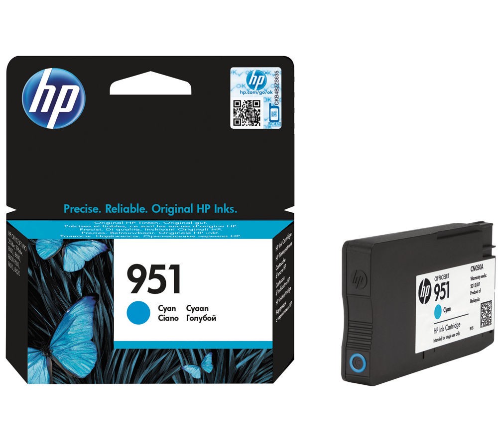 Cartus cerneala HP OJ PRO 8610 E AIO, OJ PRO 8100, OJ PRO 251 DW, OJ PRO 8620 E AIO, OJ PRO 8600, OJ PRO 276 DW NR.951 NR.951 CN050AE Cyan Original