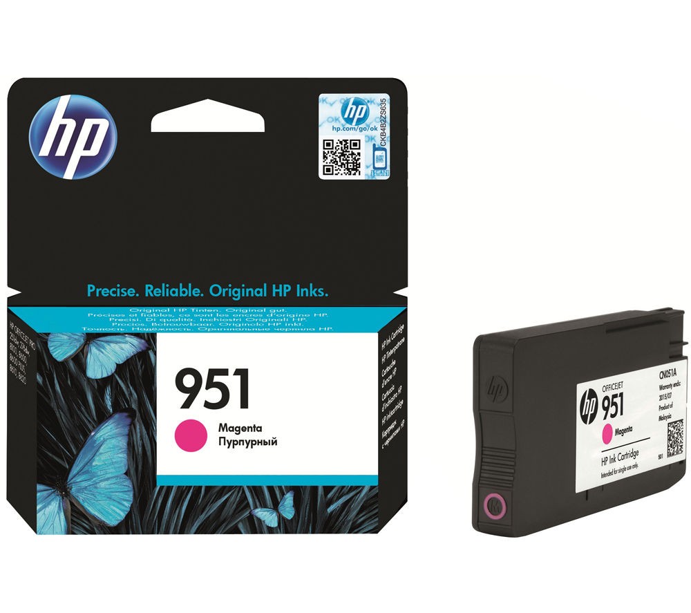 Cartus cerneala HP OJ PRO 8610 E AIO, OJ PRO 8100, OJ PRO 251 DW, OJ PRO 8620 E AIO, OJ PRO 8600, OJ PRO 276 DW NR.951 NR.951 CN051AE Magenta Original