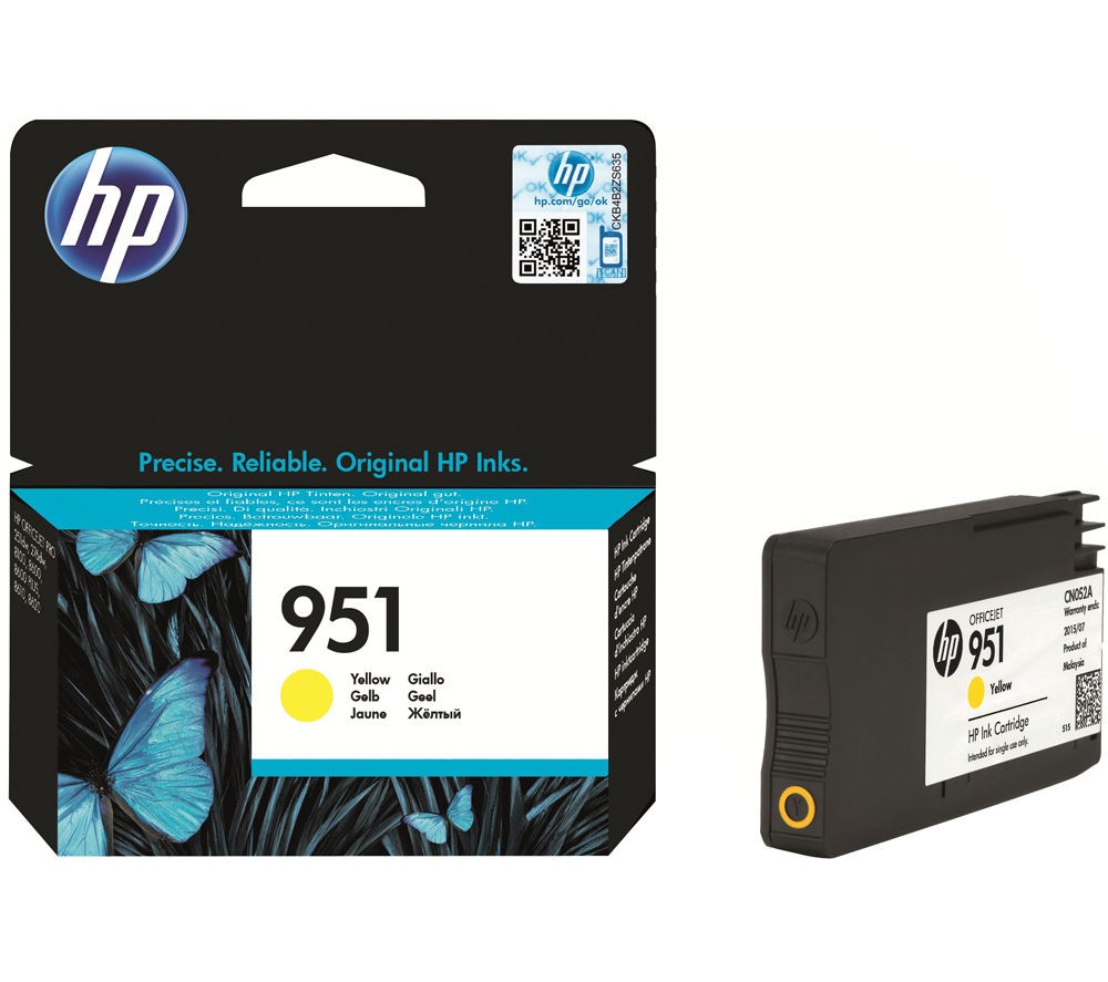 Cartus cerneala HP OJ PRO 8610 E AIO, OJ PRO 8100, OJ PRO 251 DW, OJ PRO 8620 E AIO, OJ PRO 8600, OJ PRO 276 DW NR.951 NR.951 CN052AE Yellow Original