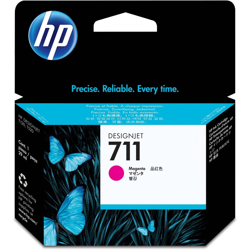 Cartus cerneala HP DJ T 520, DJ T 120 NR.711 NR.711 CZ131A 29ml Magenta Original