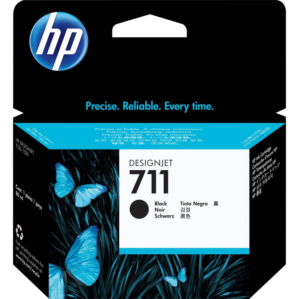 Cartus cerneala HP DJ T 520, DJ T 120 NR.711 NR.711 CZ133A 80ml Black Original